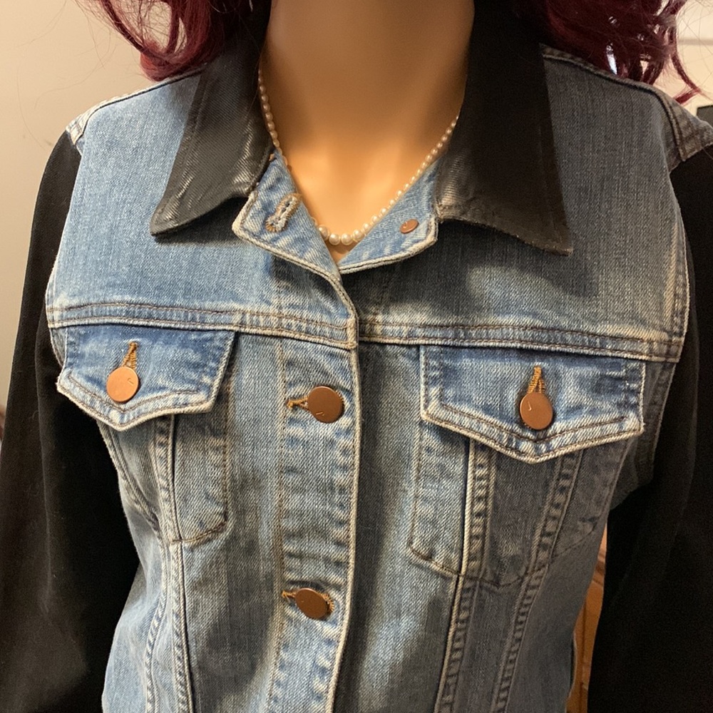 Denim Jacket Country Cowgirl Biker Small